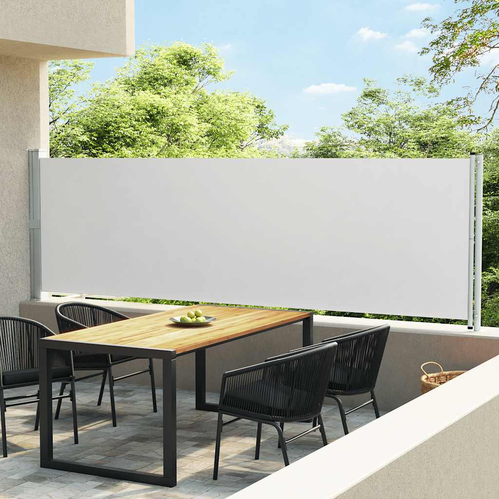 Side Awning | Fabric + Grey Steel Cover