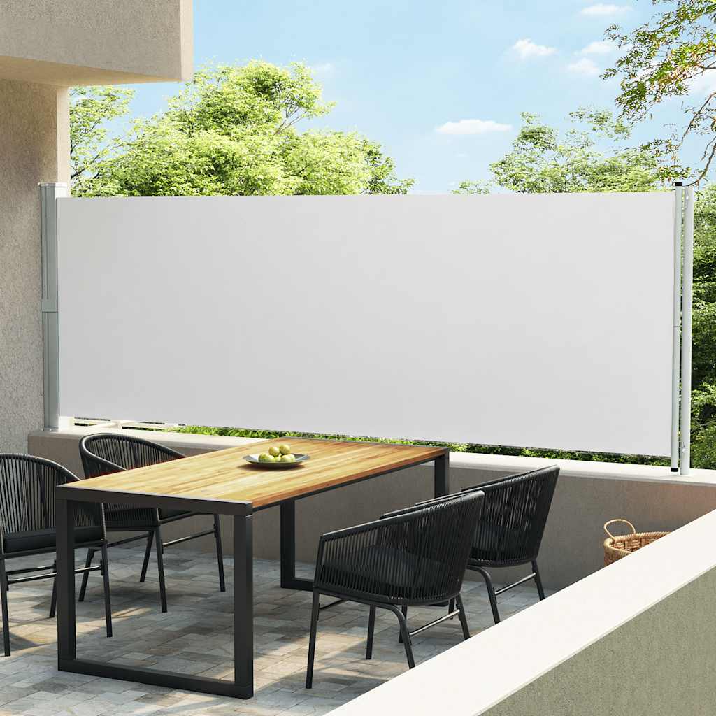 Side Awning | Fabric + Grey Steel Cover