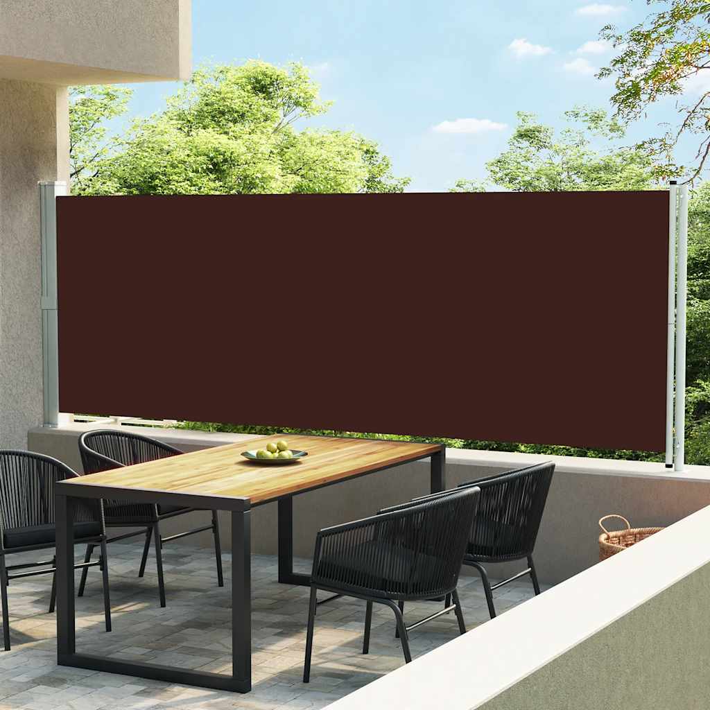Side Awning | Fabric + Grey Steel Cover