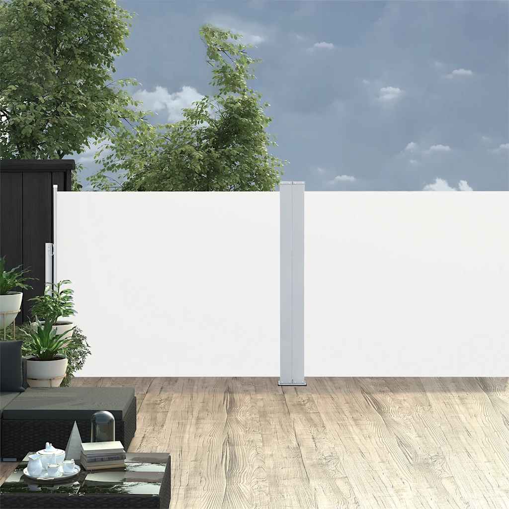 Side Awning | Fabric + Grey Steel Cover