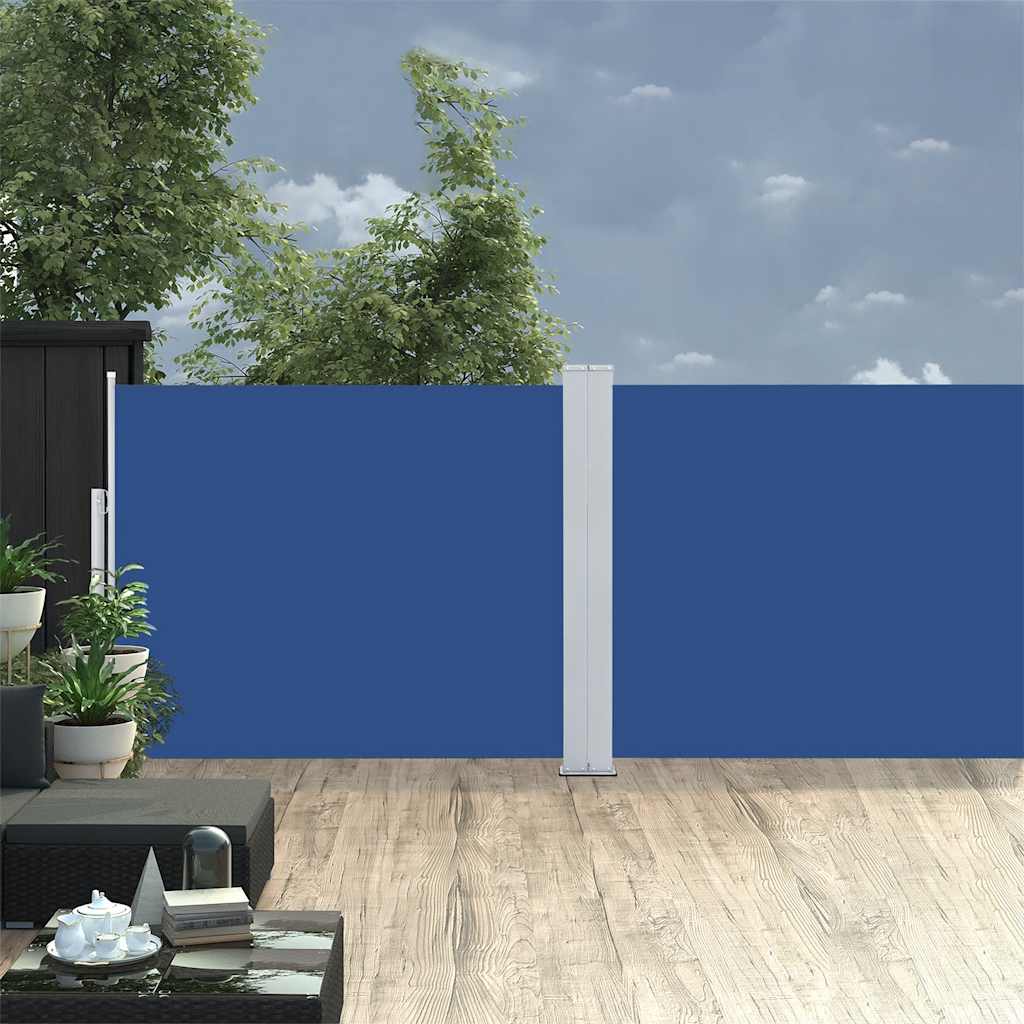 Side Awning | Fabric + Grey Steel Cover