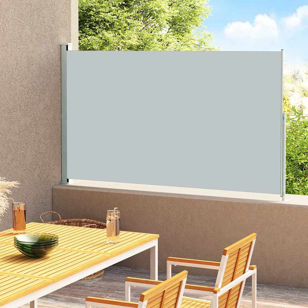 Side Awning | Fabric + Grey Steel Cover