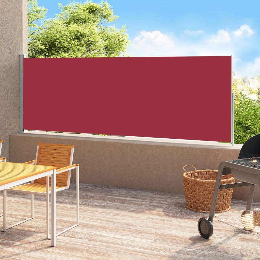 Side Awning | Fabric + Grey Steel Cover