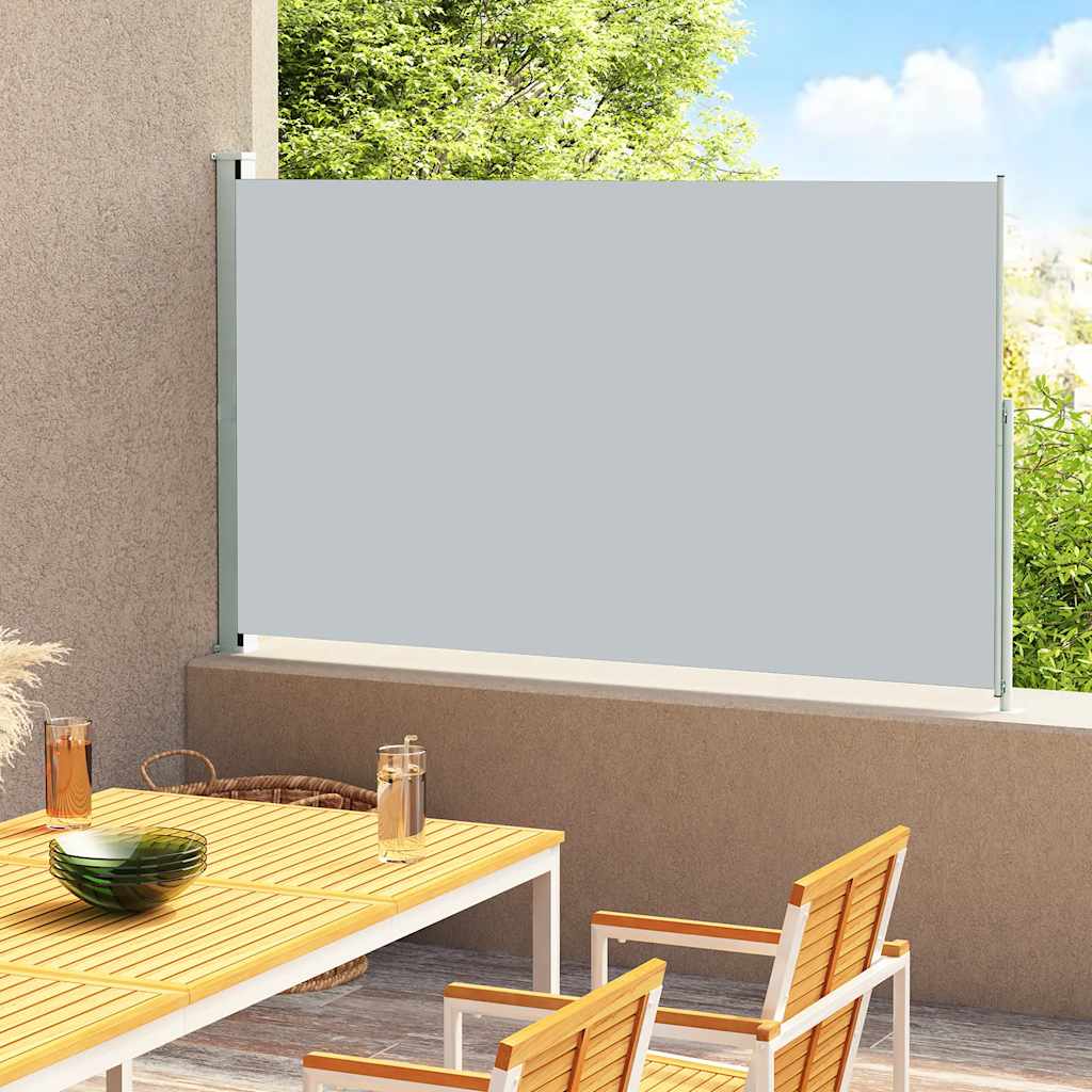 Side Awning | Fabric + Grey Steel Cover