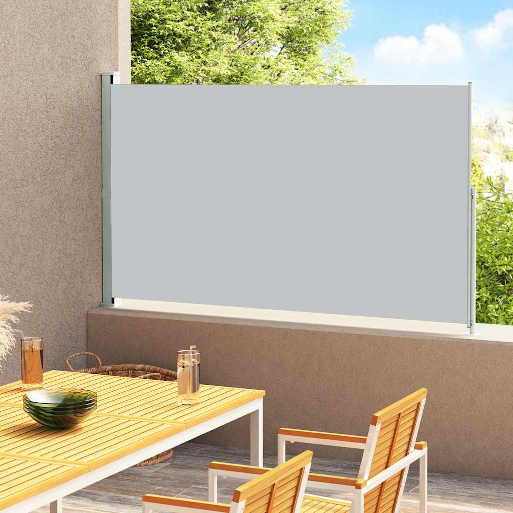 Side Awning | Fabric + Grey Steel Cover