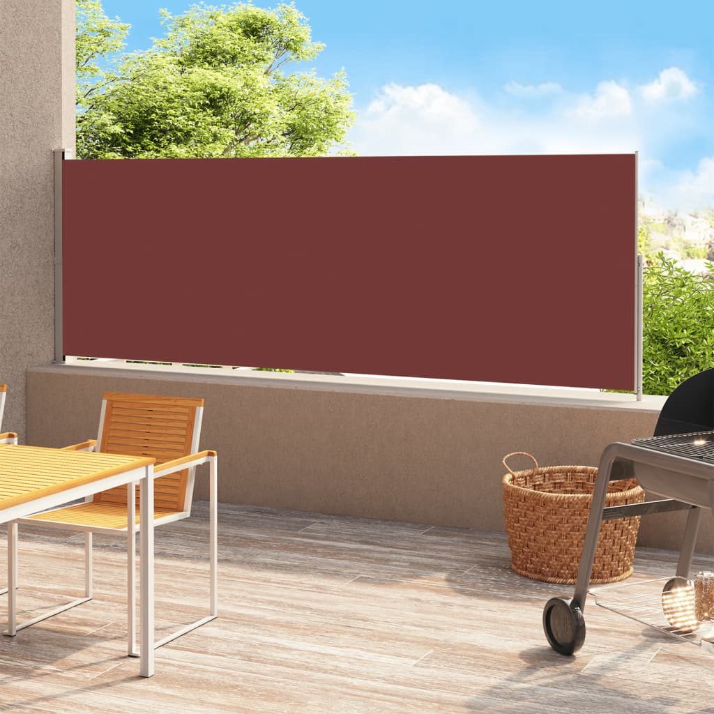 Side Awning | Fabric + Grey Steel Cover