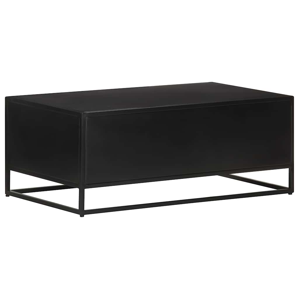 Coffee Table Rough Mango Wood Rustic Industrial Living Room Furniture 90cm MDF 9