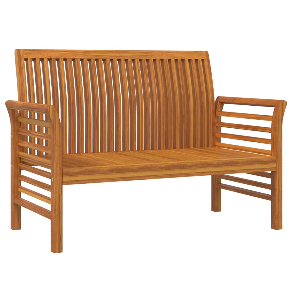 2 Piece Garden Lounge Set With Cushions Solid Wood