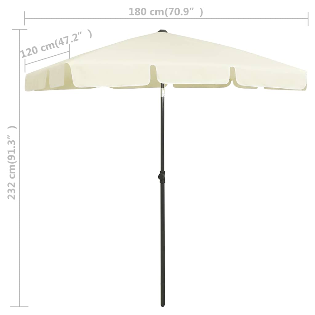 Garden Parasol Beach Parasol terracotta green sand yellow bordeaux red black