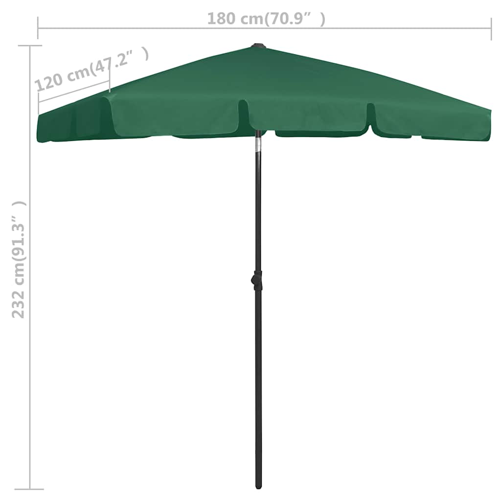 Garden Parasol Beach Parasol terracotta green sand yellow bordeaux red black