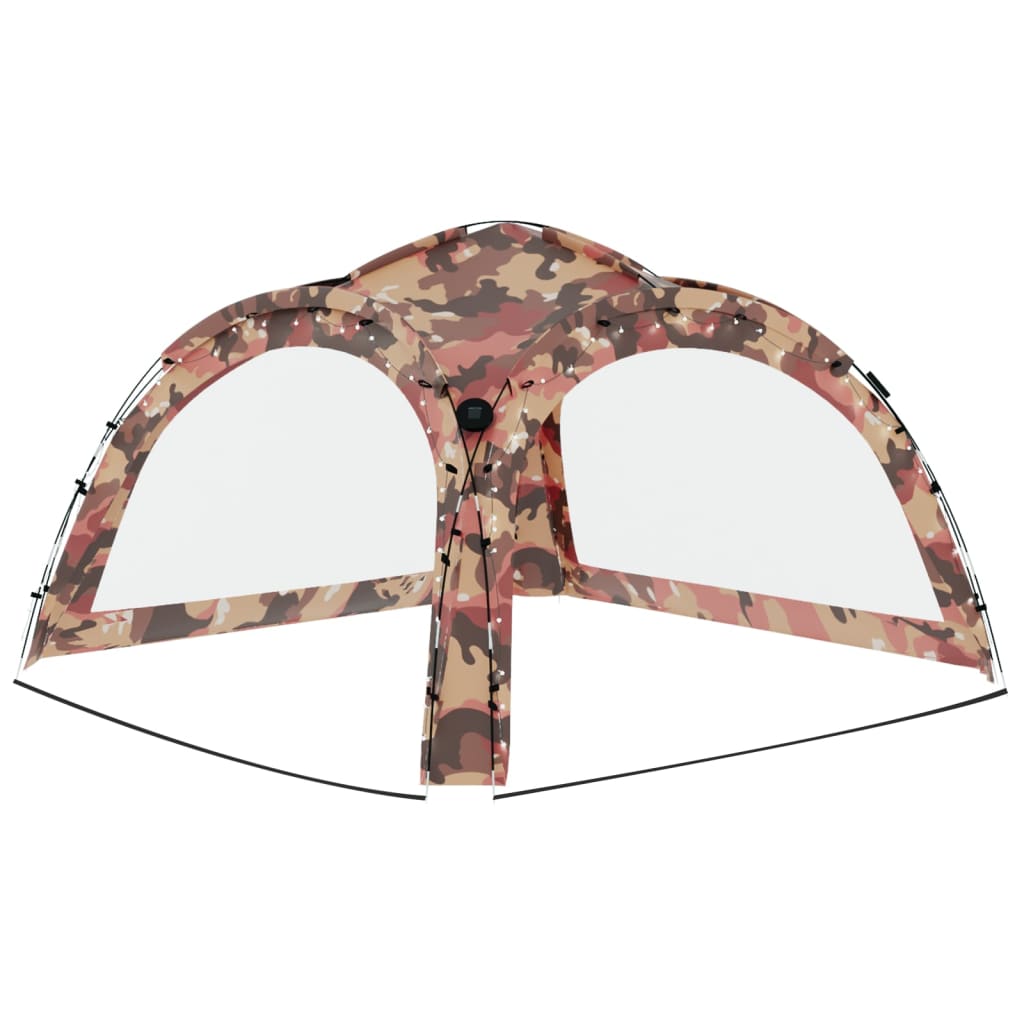 Party Tent With Led And 4 Sidewalls 3.6X3.6X2.3 M