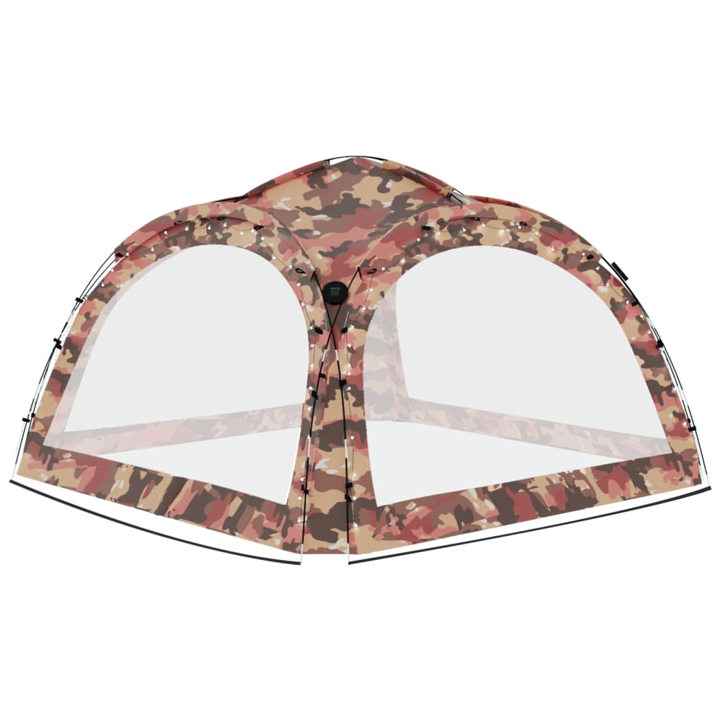 Party Tent With Led And 4 Sidewalls 3.6X3.6X2.3 M