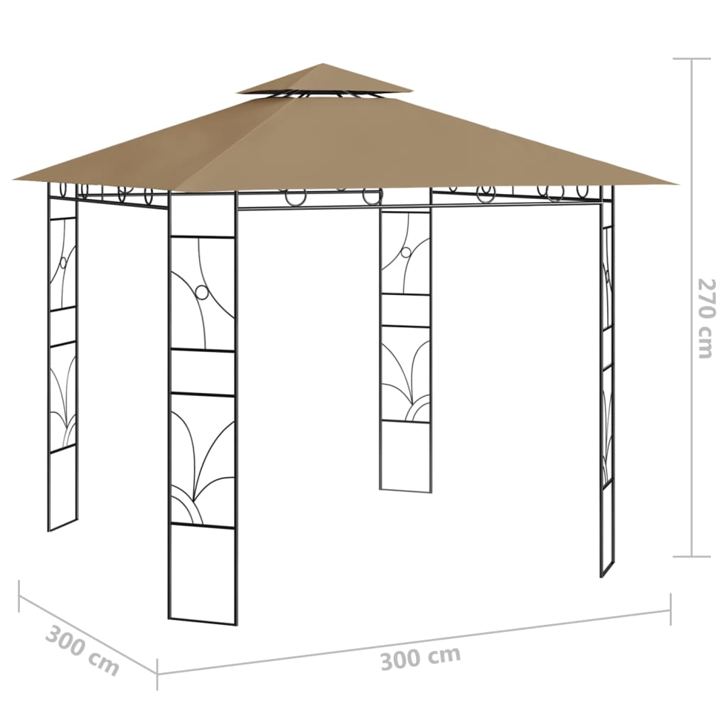 Gazebo 3X3X2.7 M 160 G/M²