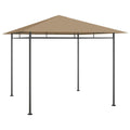 Gazebo 3X3X2.7 M 180 G/M² anthracite taupe Steel 300 cm