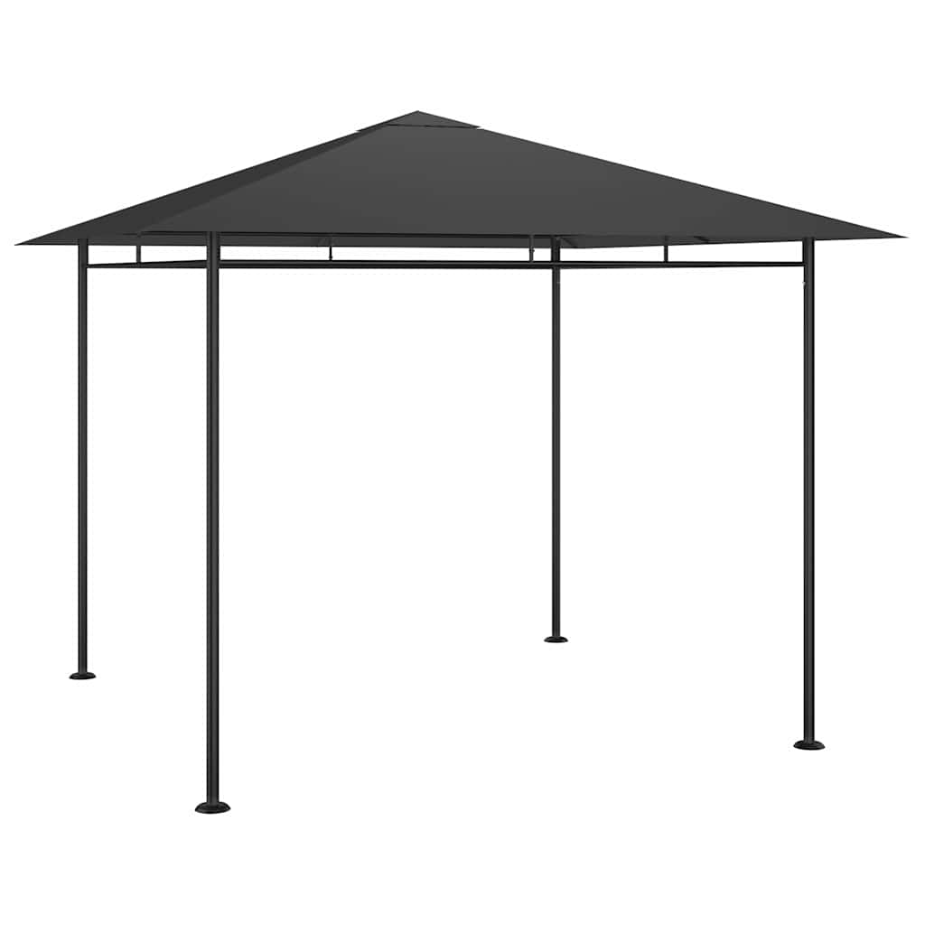 Gazebo 3X3X2.7 M 180 G/M² anthracite taupe Steel 300 cm