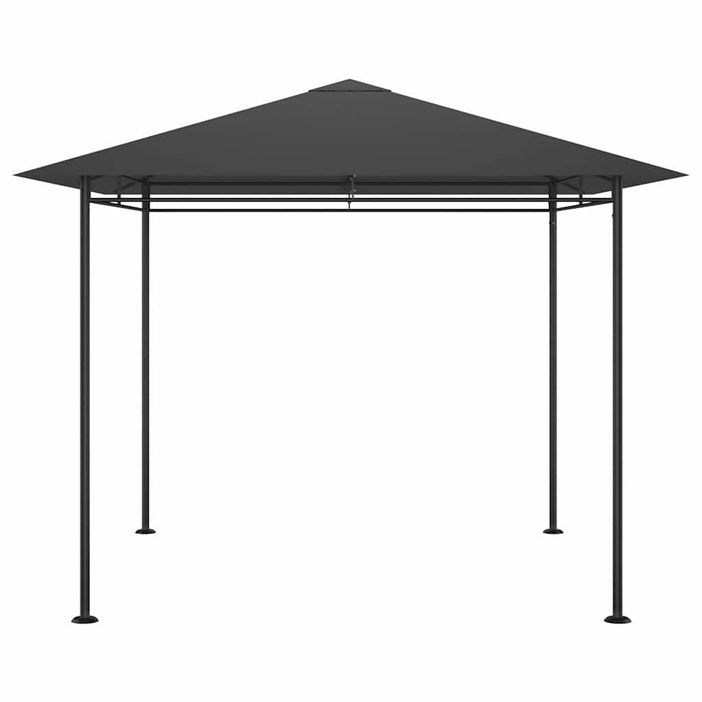 Gazebo 3X3X2.7 M 180 G/M² anthracite taupe Steel 300 cm