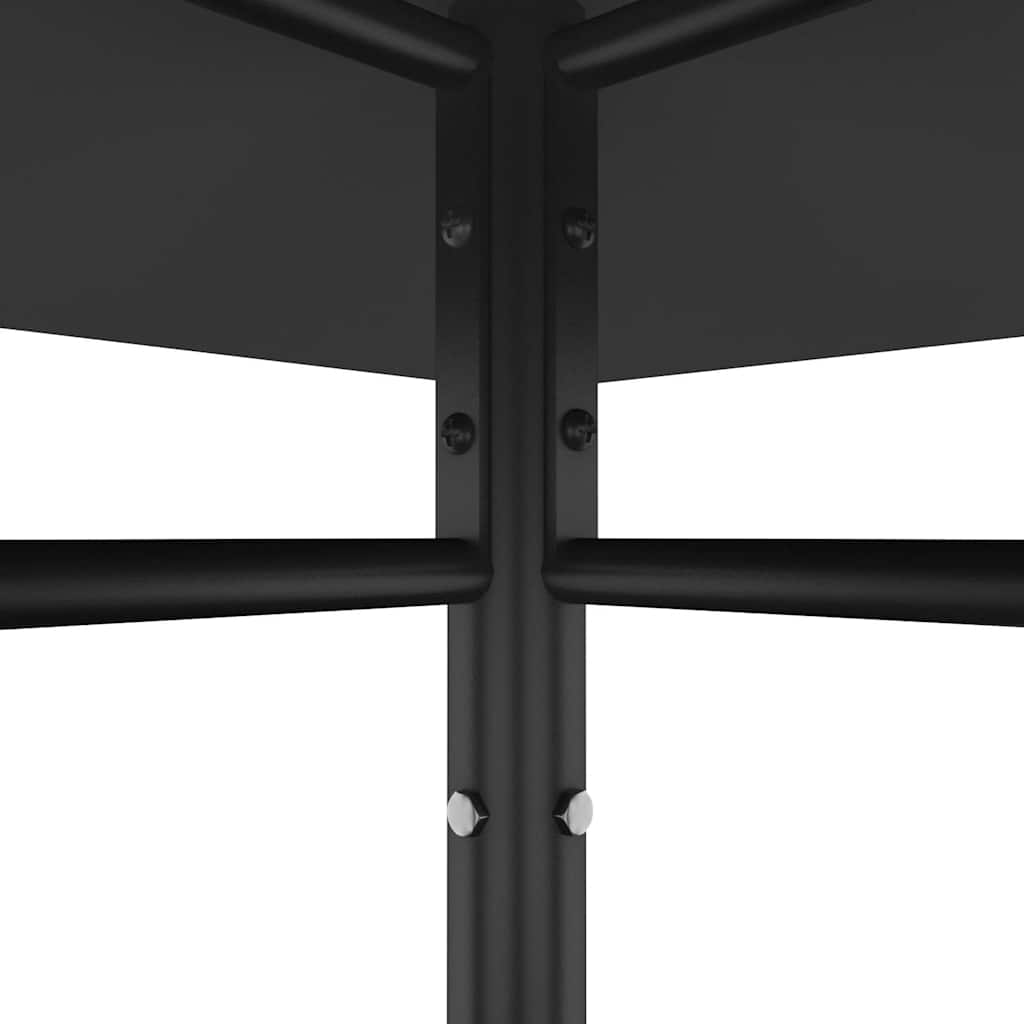 Gazebo 3X3X2.7 M 180 G/M² anthracite taupe Steel 300 cm