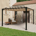 Gazebo With Louvered Roof Fabric And Aluminium
