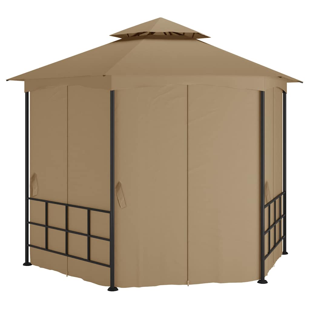 Gazebo Sidewalls 3.1X2.7 M anthracite taupe cream steel