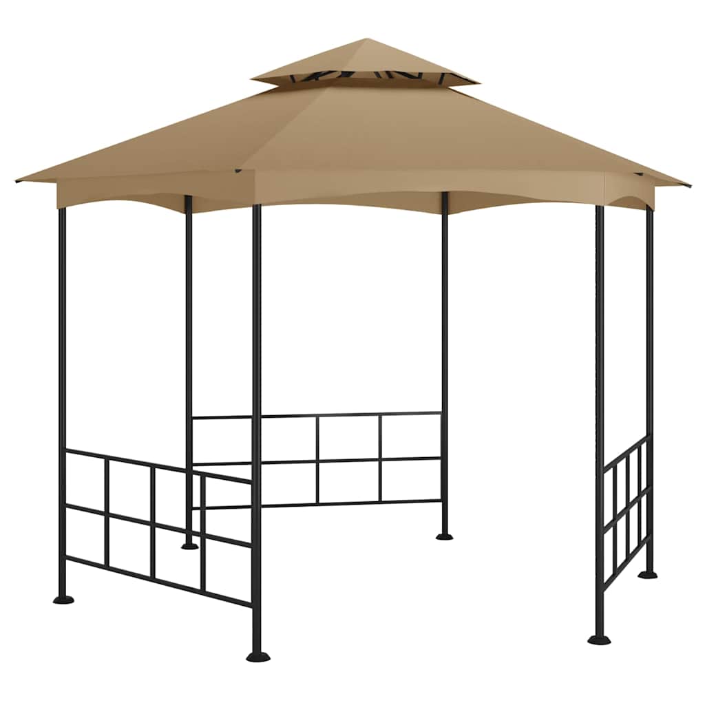 Gazebo Sidewalls 3.1X2.7 M Anthracite Taupe Cream Steel Cream 310 X 310 X 270 Cm