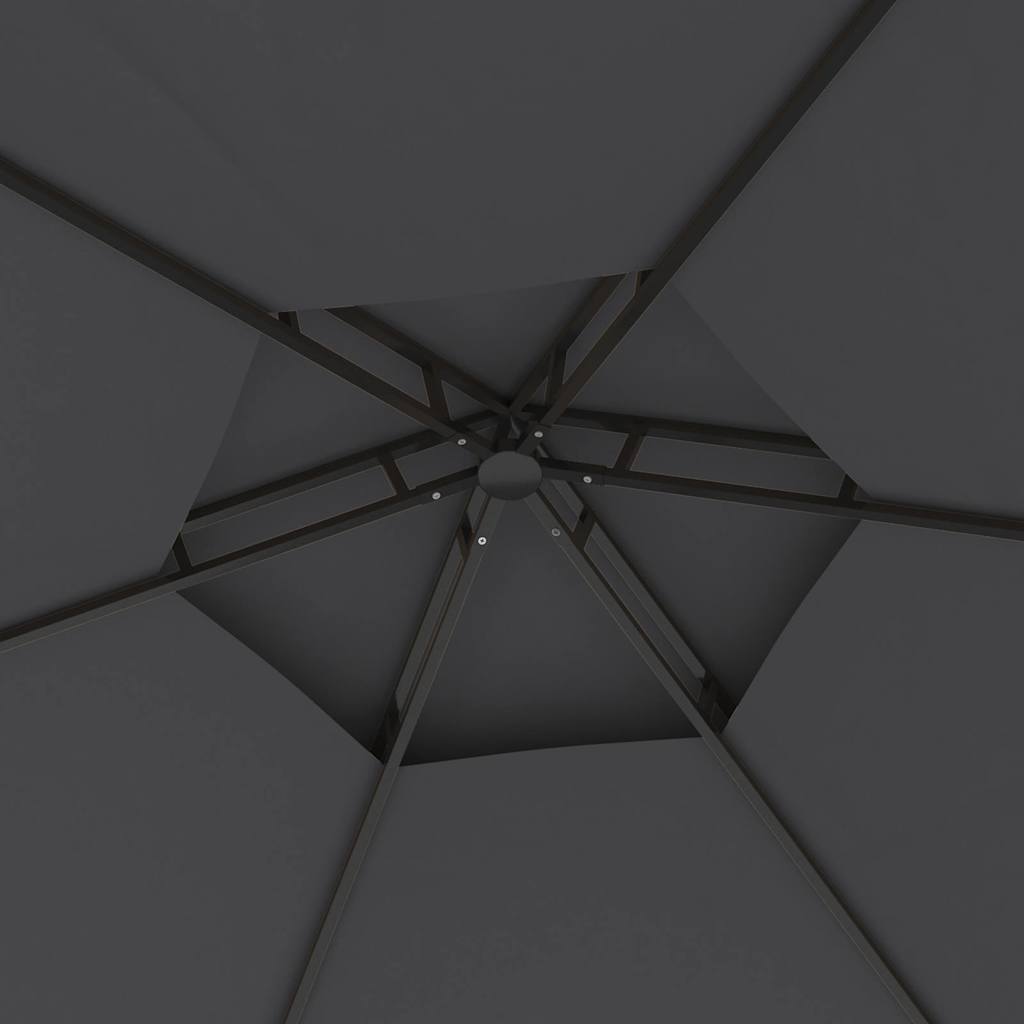 Gazebo Sidewalls 3.1X2.7 M anthracite taupe cream steel