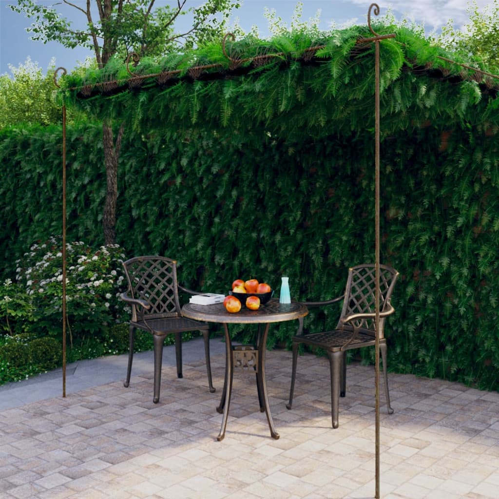 Garden Pergola Antique Brown 6X3X2.5 M Iron