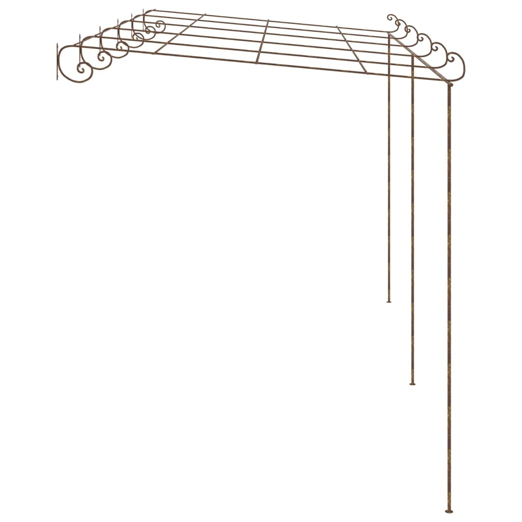 Garden Pergola Antique Brown 6X3X2.5 M Iron