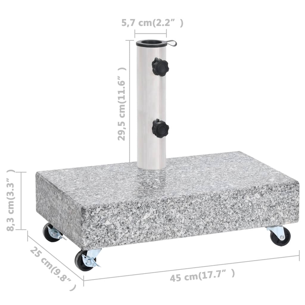 Umbrella Base Light 45X25X8.3 Cm Granite
