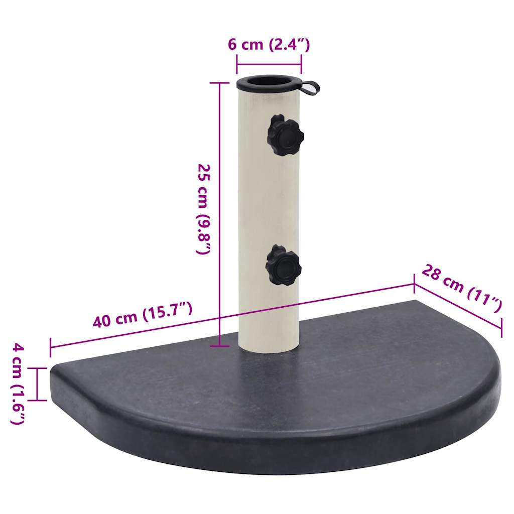 Umbrella Base 40X28X4 Cm Granite