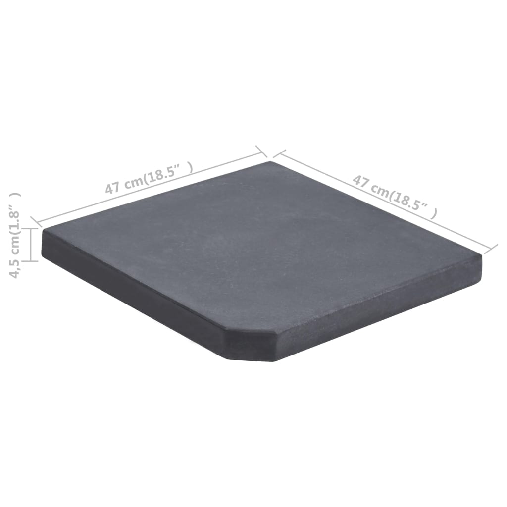 Umbrella Weight Plate Granite Square 25 Kg
