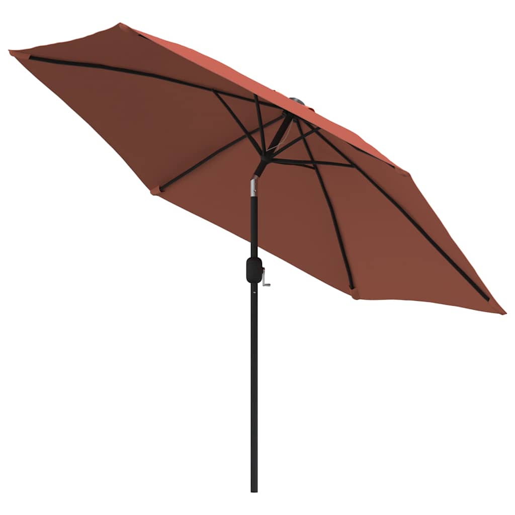 Garden Parasol Terracotta 3m Patio Umbrella Crank Tilt Outdoor Shade azure black