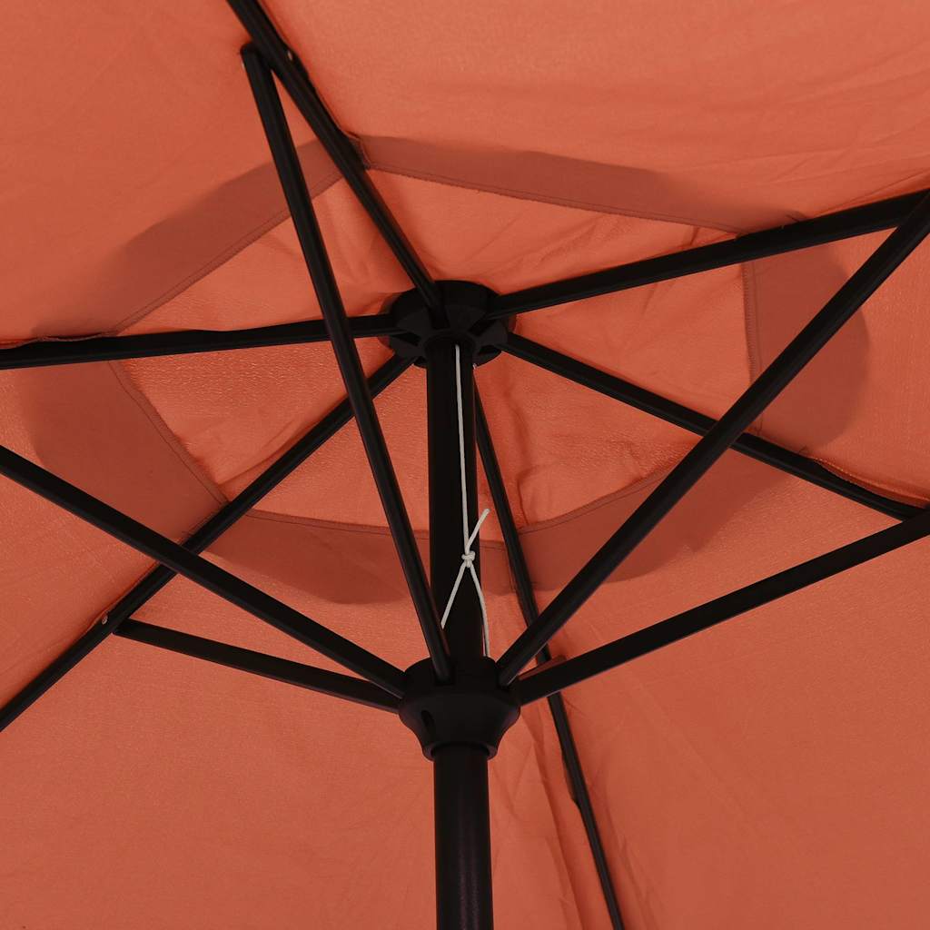 Garden Parasol Terracotta 3m Patio Umbrella Crank Tilt Outdoor Shade azure black