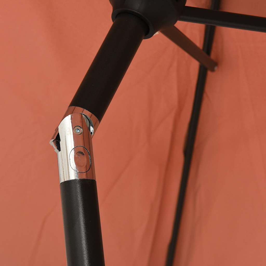 Garden Parasol Terracotta 3m Patio Umbrella Crank Tilt Outdoor Shade azure black