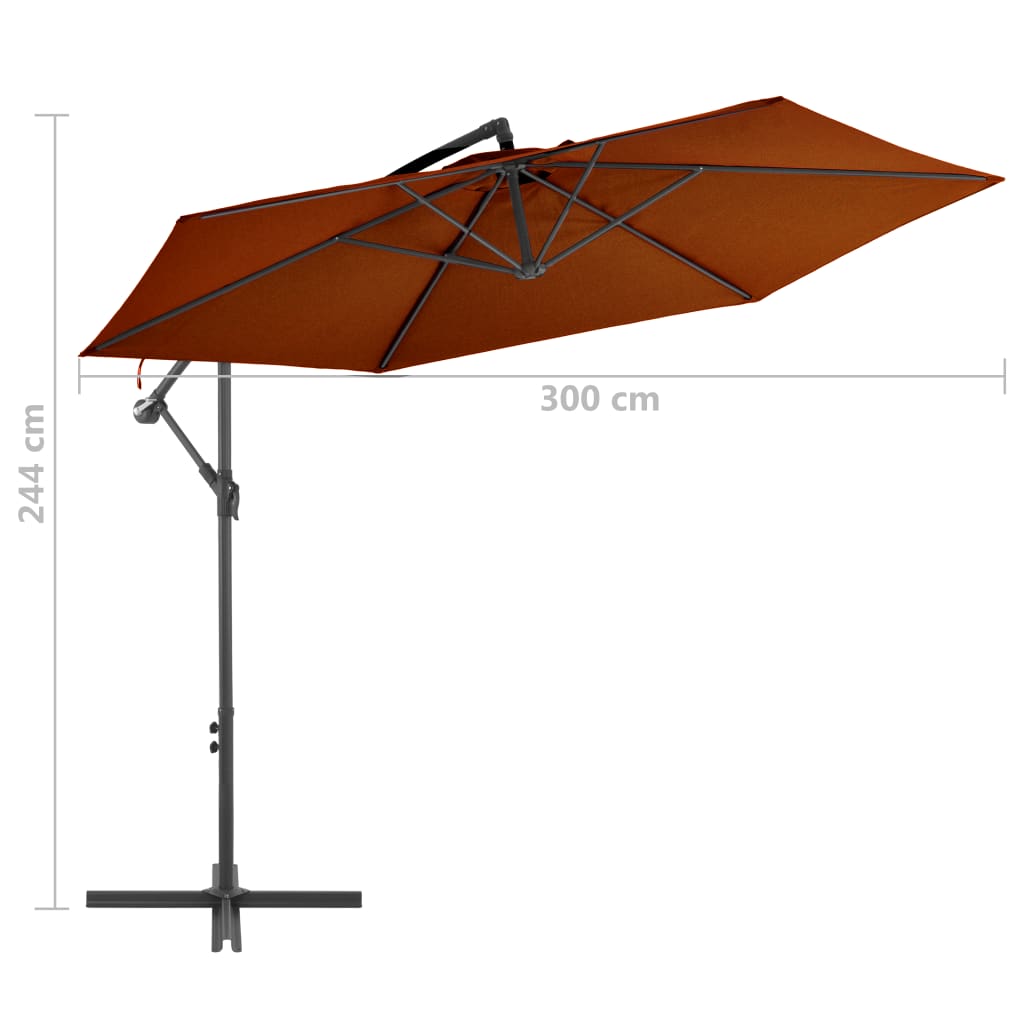 Cantilever Garden Parasol | | Polyester, Metal | Large