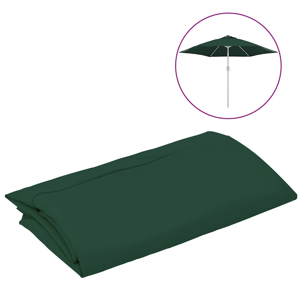 Outdoor Umbrella & Sunshade Fabric Replacement Parasol 300 Cm black bordeaux red
