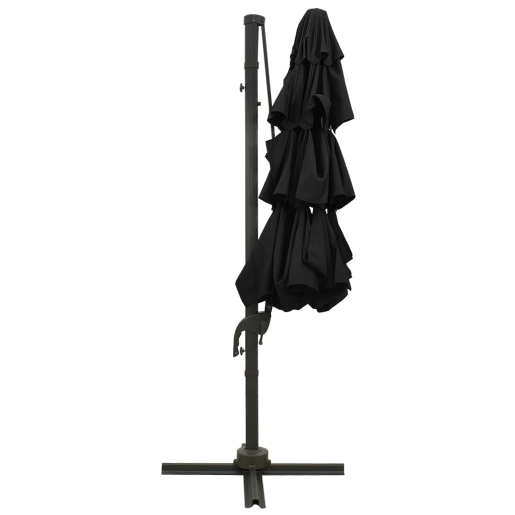 4-Tier Garden Parasol With Aluminium Pole 3X3 M