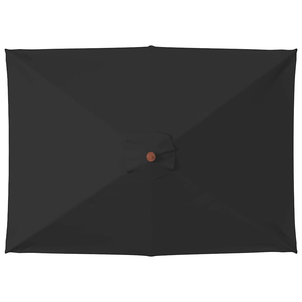 Garden Parasol With Wooden Pole 150X200 Cm