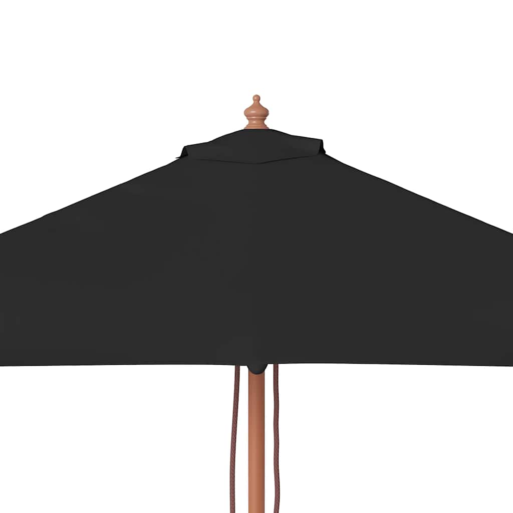 Garden Parasol With Wooden Pole 150X200 Cm