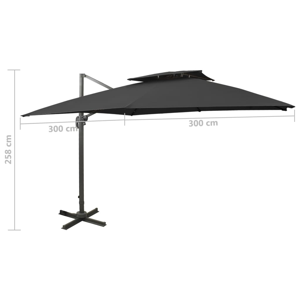 Cantilever Garden Parasol | | Fabric With Pa Coating