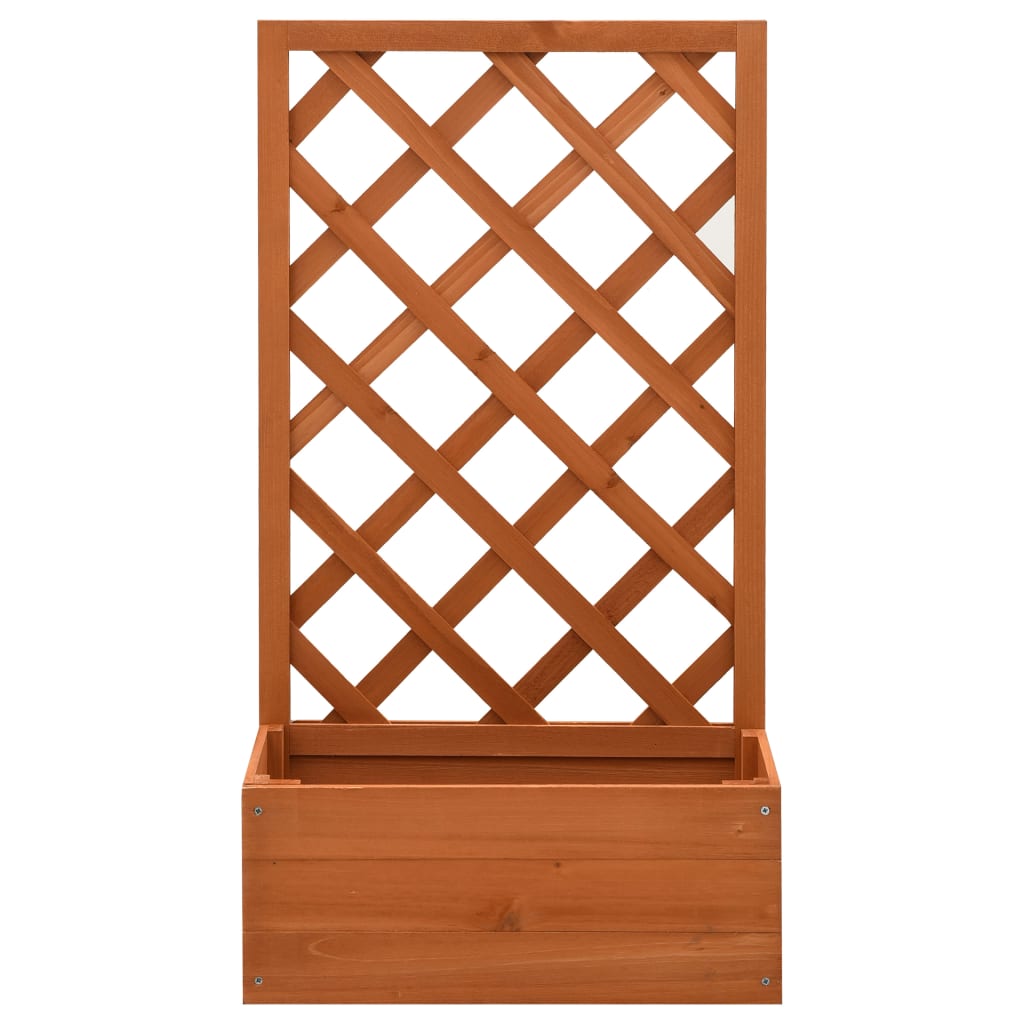 Garden Trellis Planter 50X25X90 Cm Solid Firwood