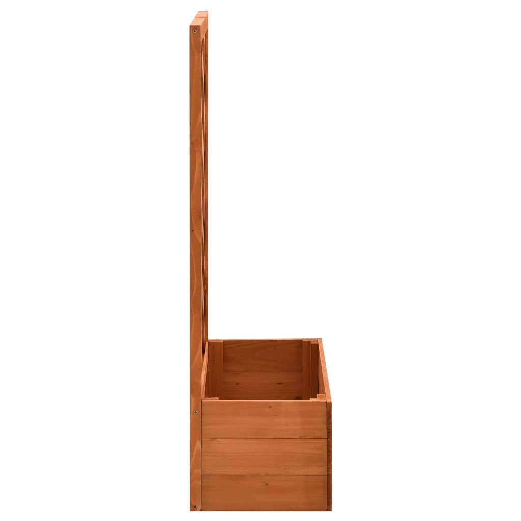 Garden Trellis Planter 50X25X90 Cm Solid Firwood