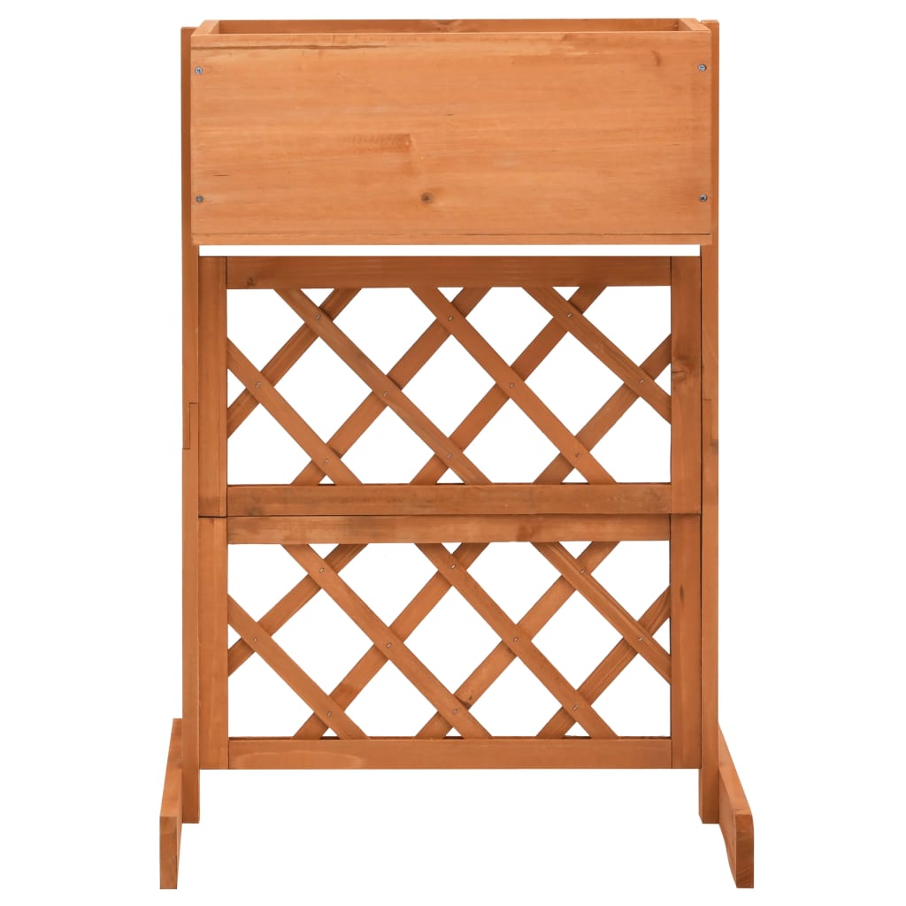 Garden Trellis Planter 45X30X74 Cm Solid Firwood