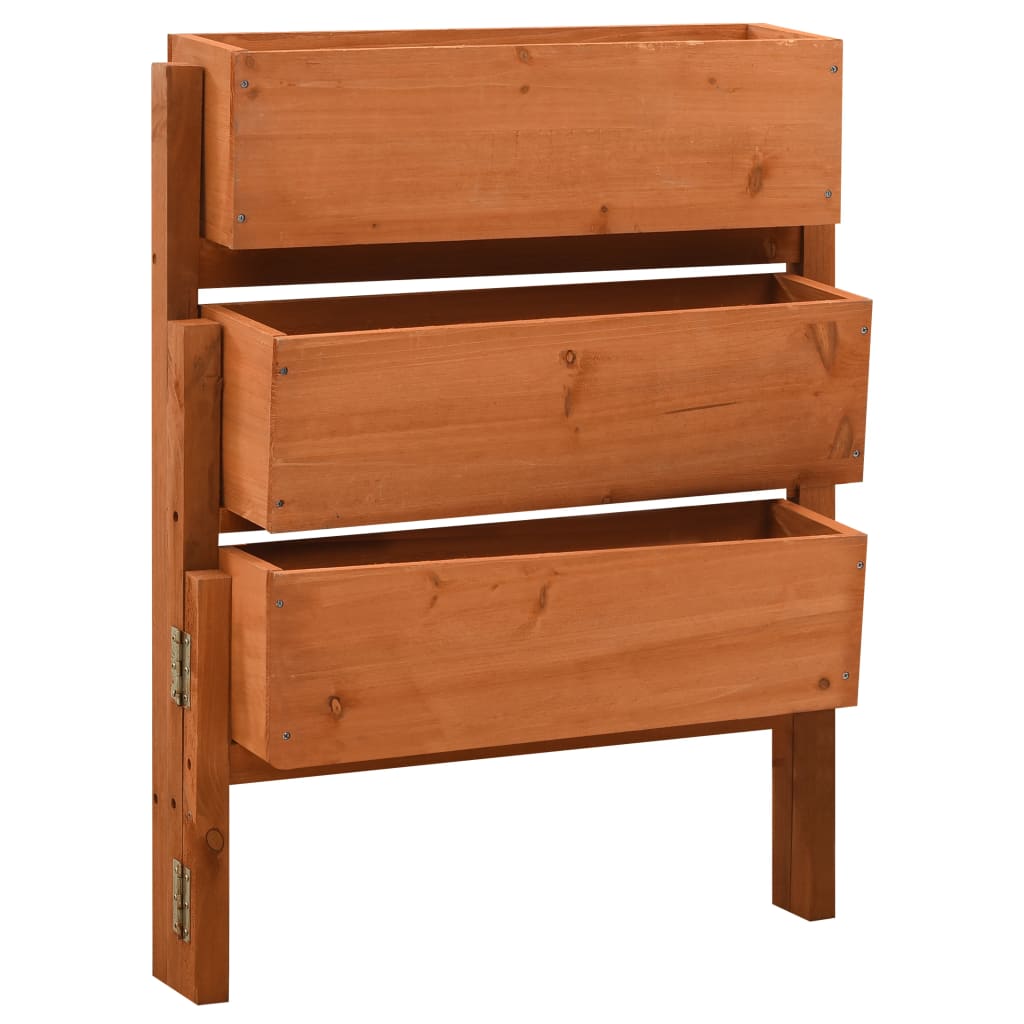 Garden Folding Planter 60X14X75 Cm Solid Firwood