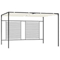 Gazebo Retractable Roof 3X4X2.3 M 180 G/M² cream taupe anthracite iron 300 cm