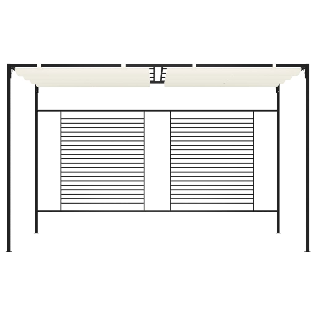 Gazebo With Retractable Roof 3X4X2.3 M 180 G/M²