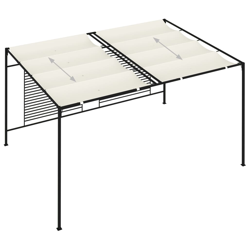 Gazebo With Retractable Roof 3X4X2.3 M 180 G/M²