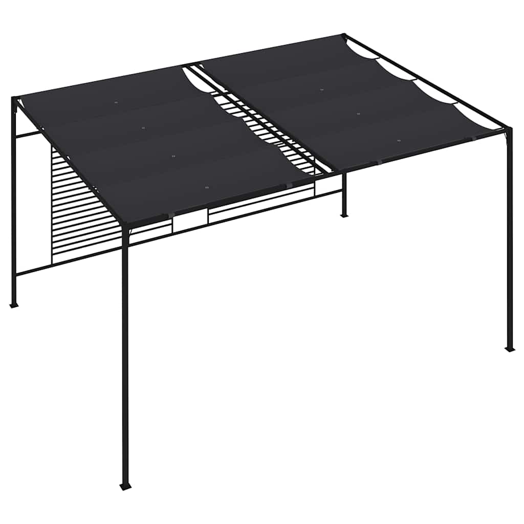 Gazebo Retractable Roof 3X4X2.3 M 180 G/M² cream taupe anthracite iron 300 cm
