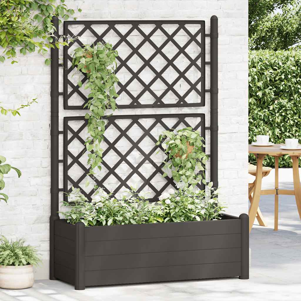 Garden Planter With Trellis Pp
