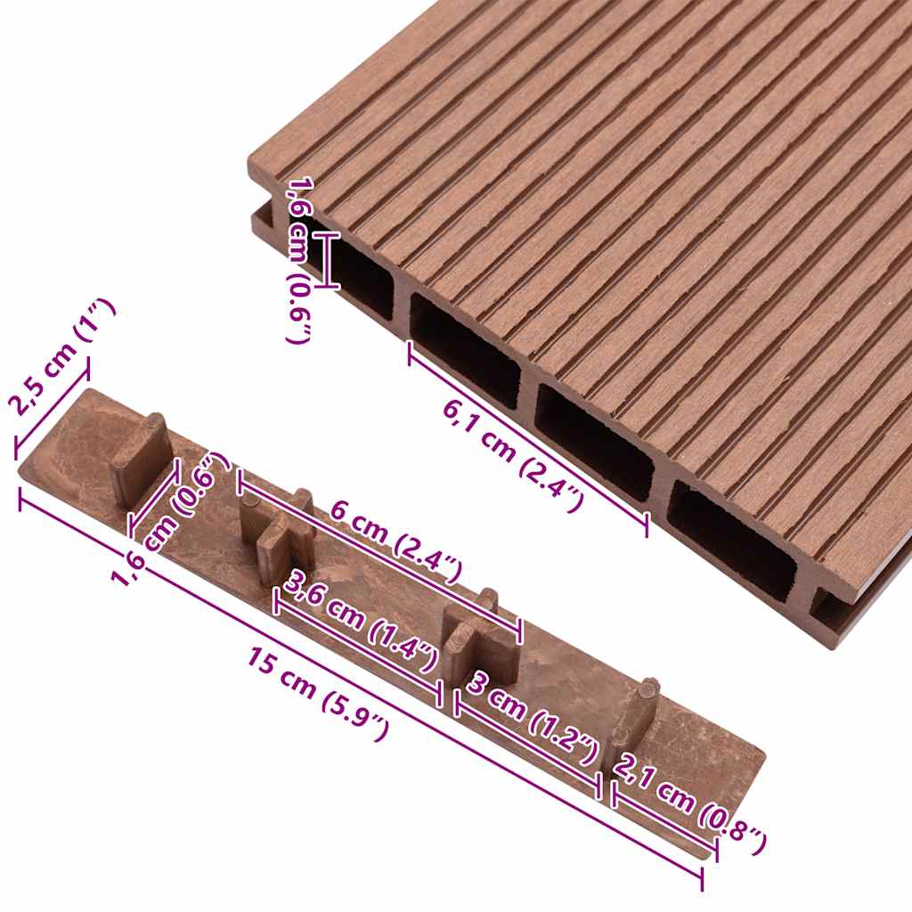 Decking End Caps 10 Pcs Plastic