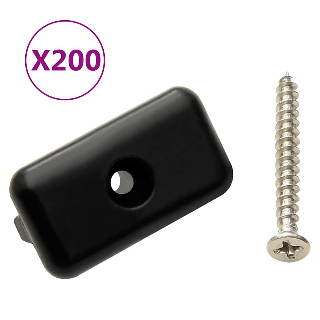 Decking Clips with Screws 200 Pack Composite Board Fixings Stainless Steel
